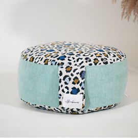 Zafu coussin de méditation bas leopard
