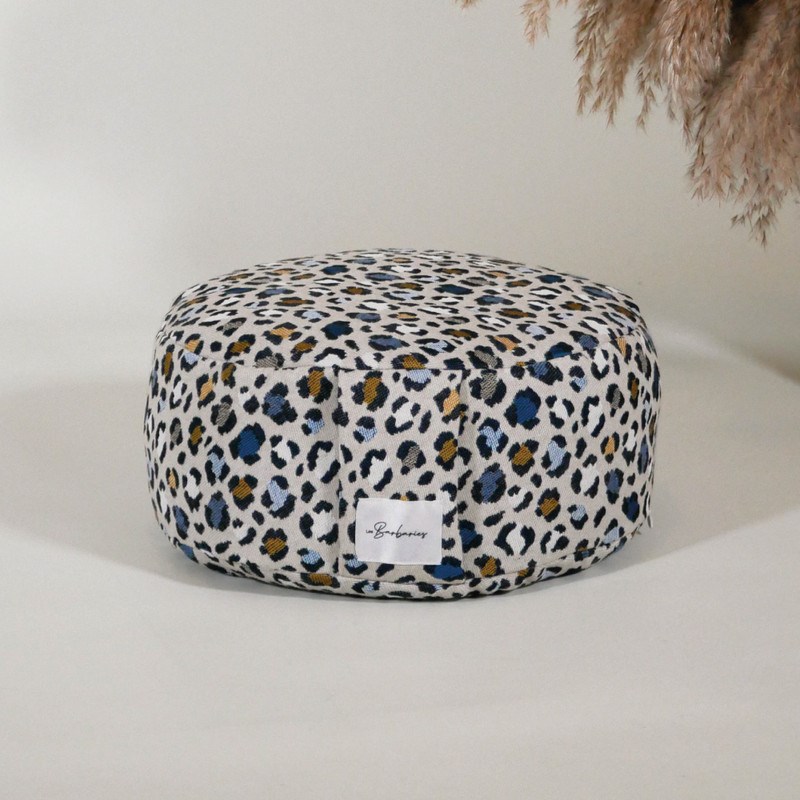 Zafu coussin de méditation bas leopard