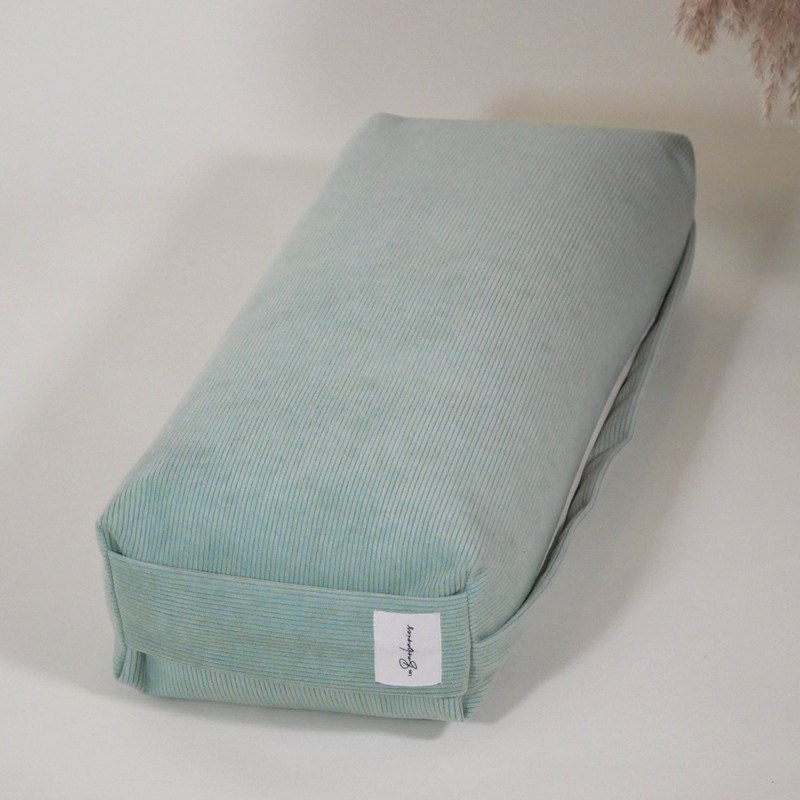 Coussin de yoga - bolster velours côtelé