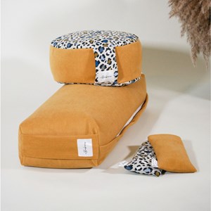 Coussin de yoga - bolster velours côtelé