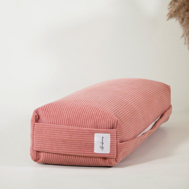 Coussin de yoga - bolster velours côtelé