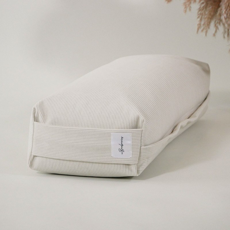 Coussin de yoga - bolster velours côtelé