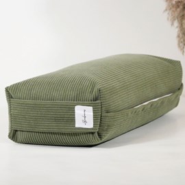 Coussin de yoga - bolster velours côtelé