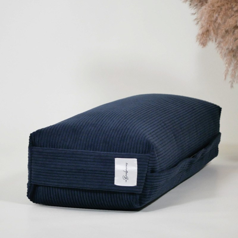 Coussin de yoga - bolster velours côtelé