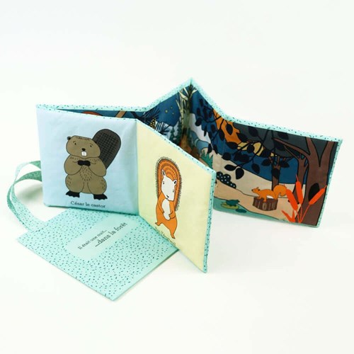 Petit Bloom - Livre en tissu la forêt