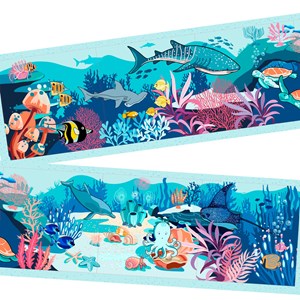 Livre en tissu le lagon