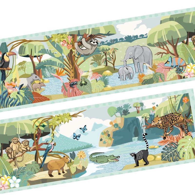 Livre en tissu la jungle