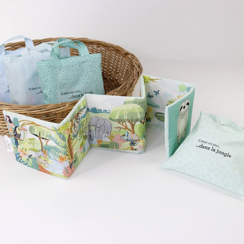 Livre en tissu la jungle (Petit Bloom) - Image 1