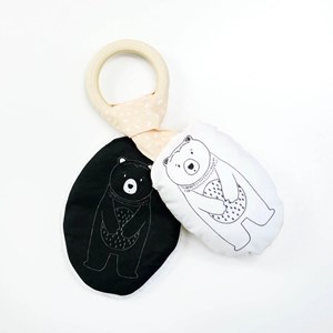 Hochet anneau d'activités ours brun