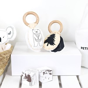 Hochet anneau d'activités ours brun