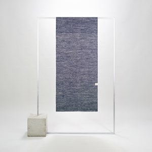 Surya, tapis de yoga artisanal (bleu)