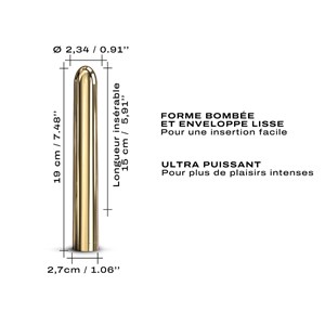 Vibromasseur golden boy - sextoy