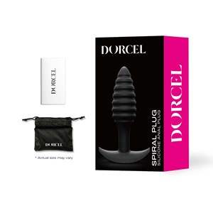 Plug anal texturé spiral - sextoy