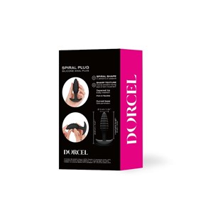 Plug anal texturé spiral - sextoy