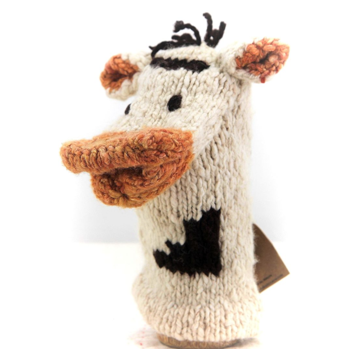 Doudou peluche marionnette à main vache noire et blanche Handpuppets - Jeux & Jouets Doudou peluche marionnette à main vache noire et blanche Handpuppets - Jeux & Jouets