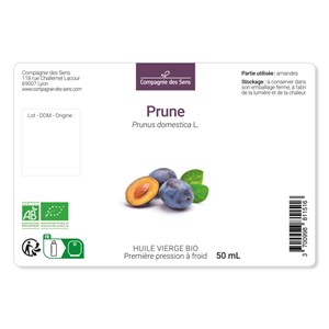 Huile de prune de gascogne bio - 10ml - fraîcheur garantie oxycert® - vierge & d