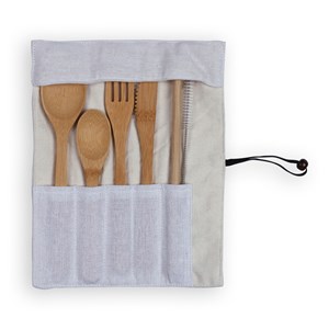 Livoo set de couverts en bambou