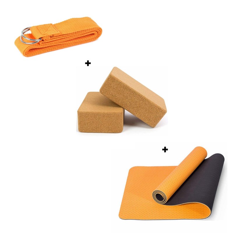 Tortue de jade - Kit Tapis + 2 briques + sangle orange