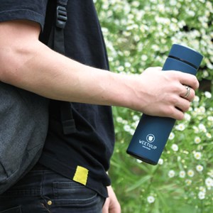 Bouteille isotherme inox bleu