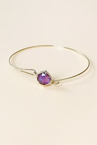 Bracelet jonc améthyste