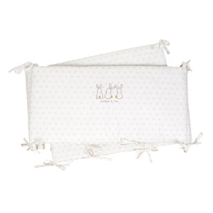 Tour de lit coton bio pompom