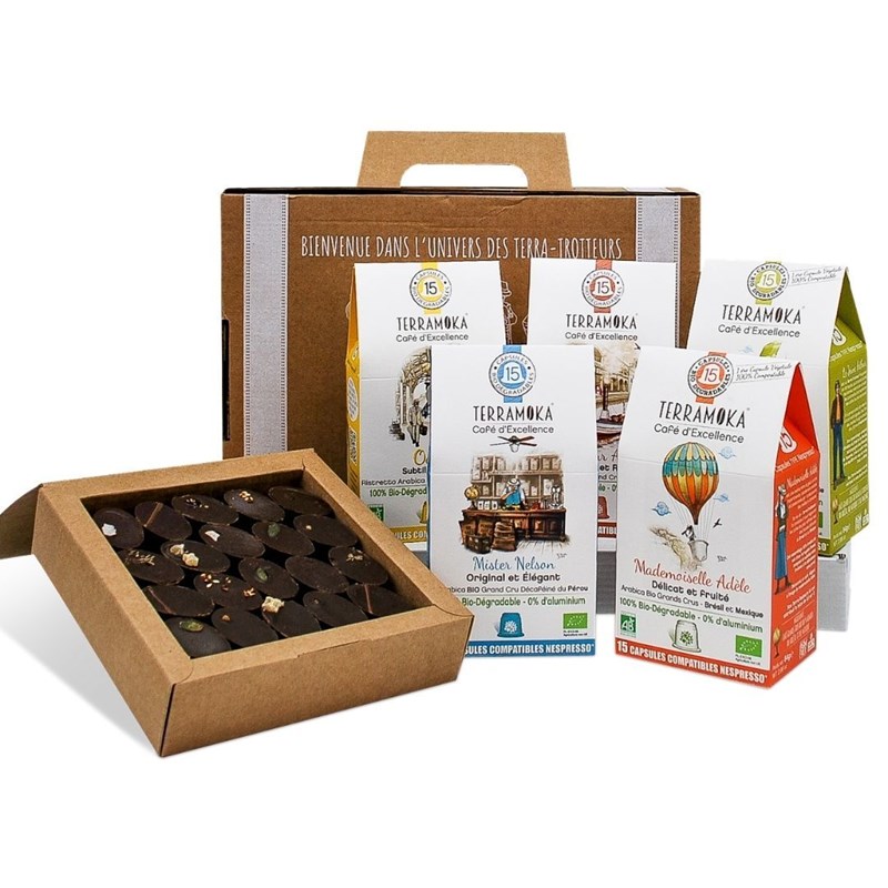 Kit de dégustation de café Luscioux - 4 saveurs différentes - Capsules  compatibles Nespresso®*