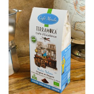 Cafe bio moulu decafeine perou