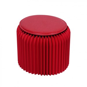 Tabouret pliable 28 cm rouge