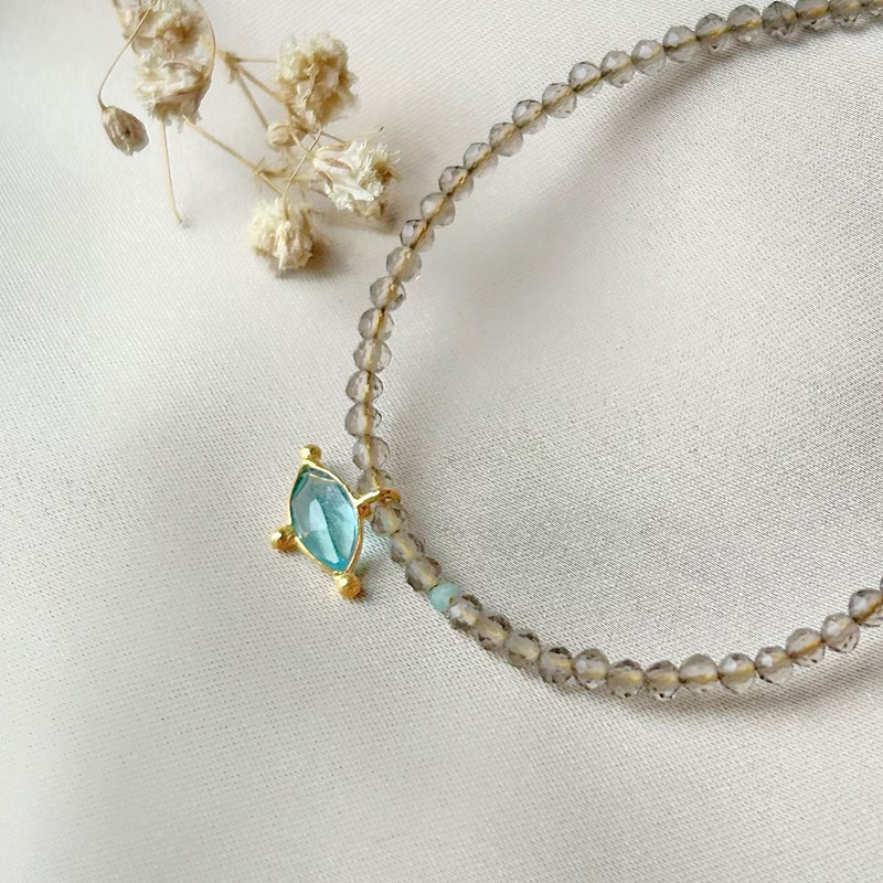 Bracelet arya - quartz fumé