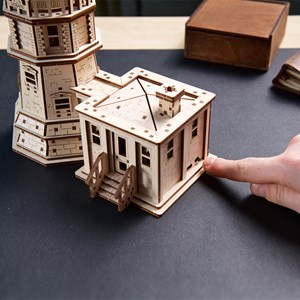 Phare split rock – puzzle 3d en bois