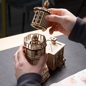 Phare split rock – puzzle 3d en bois