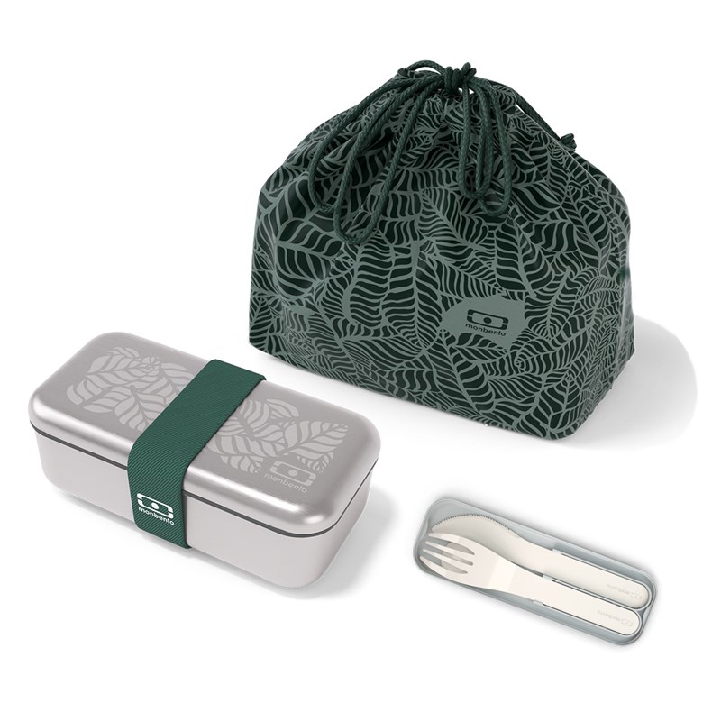 Set lunch box métal jungle + accessoires