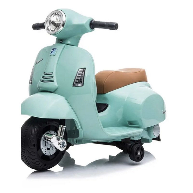 Mini vespa porteur couleur vert d'eau