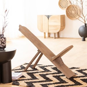 Chaise allongée en bois de manguier jordana