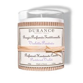 Bougie parfumée violette poudrée