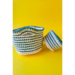 Kit de crochet corbeilles pop