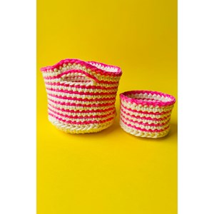 Kit de crochet corbeilles pop