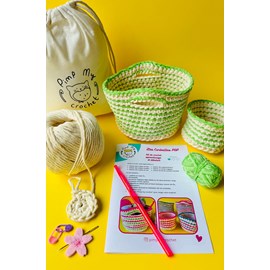 Kit de crochet corbeilles pop