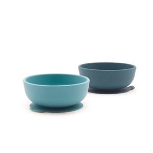 Lot de bols avec ventouse blue abyss