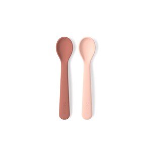 Lot d'assiettes ventouse & couverts rose