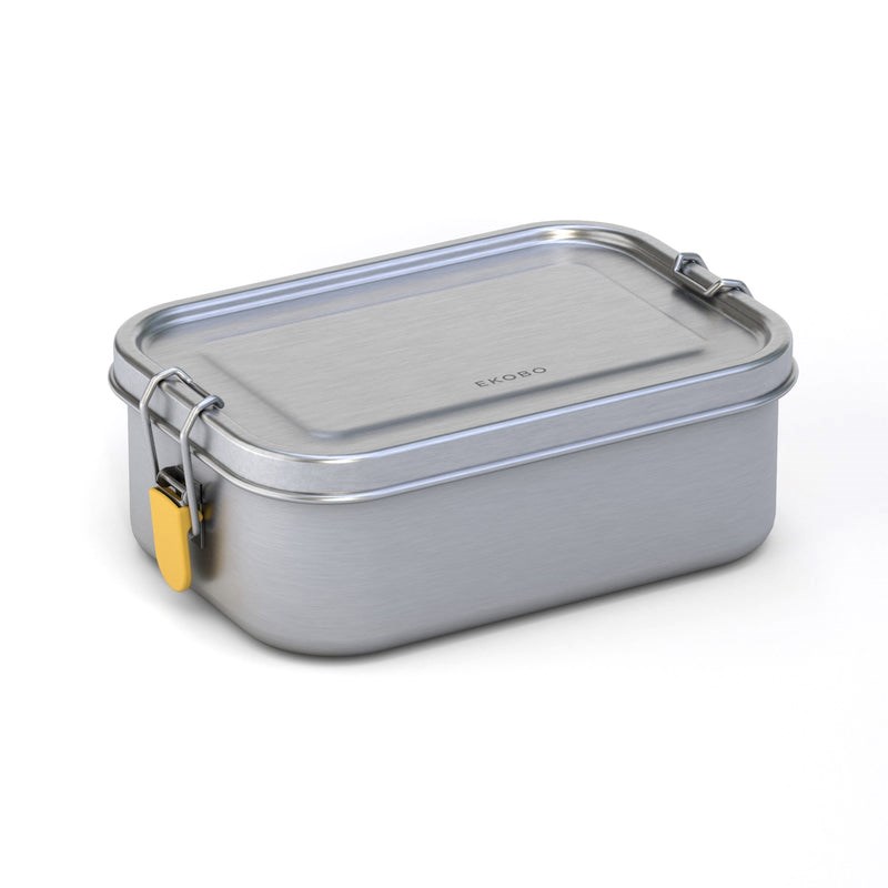 Lunchbox avec insert et fermoirs jaunes
