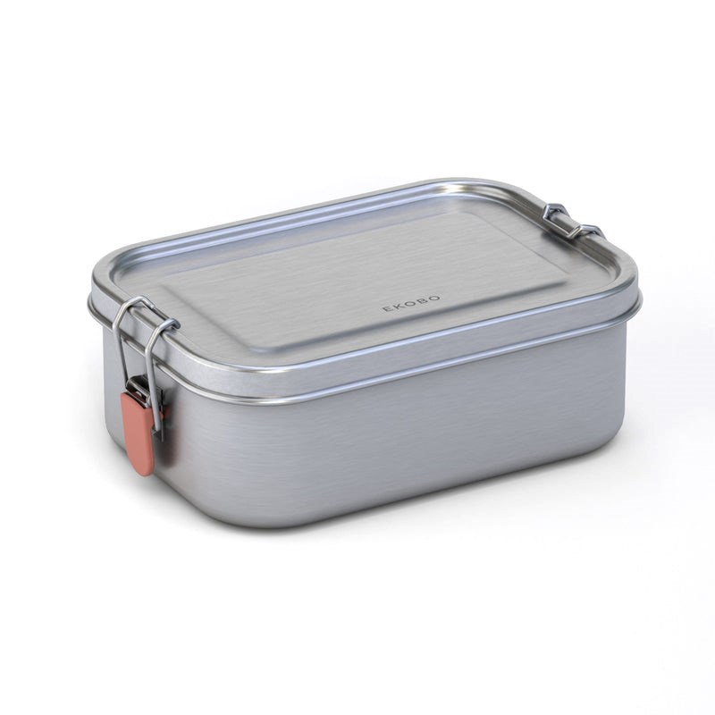 Lunchbox avec insert et fermoirs roses