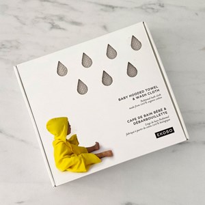 Cape de bain bébé & débarbouill. Pebble