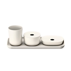 Kit accessoires de salle de bain white