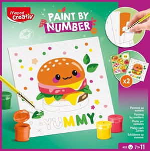 Peinture au numéro burger - maped c