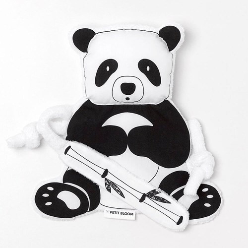Petit Bloom - Doudou noir et blanc panda