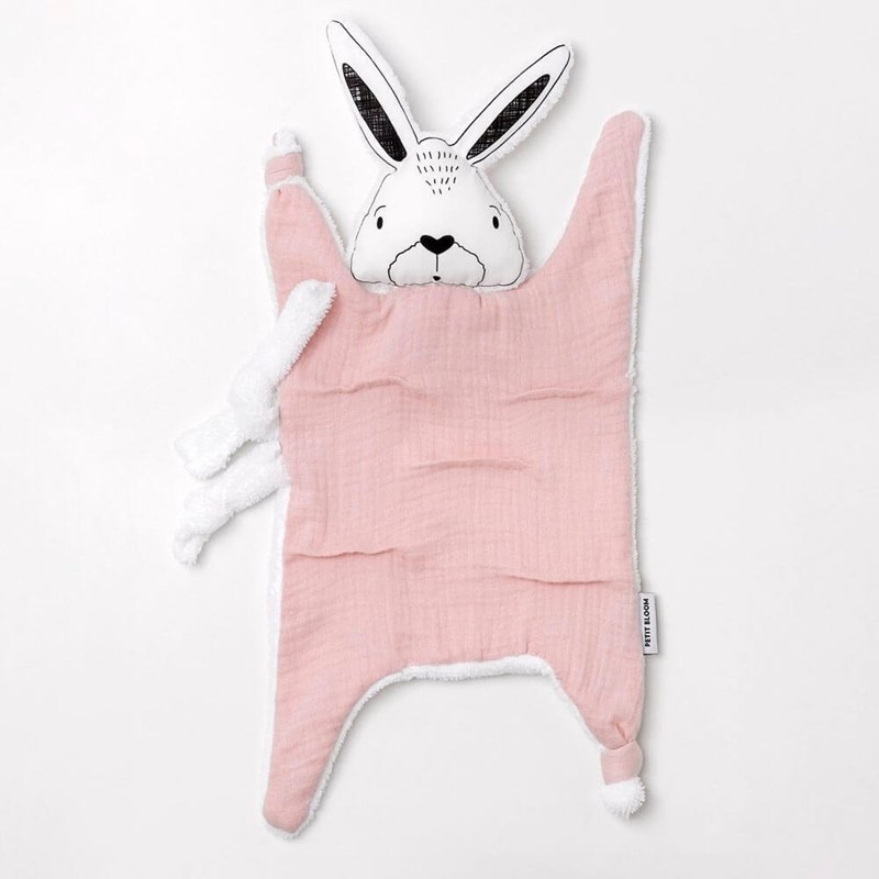 Doudou lange lapin pétale
