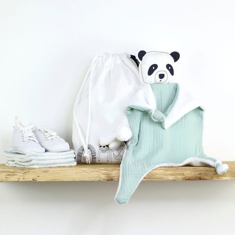 Doudou lange panda sauge (Petit Bloom) - Image 1