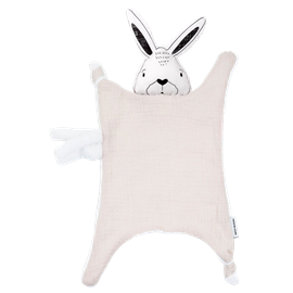 Doudou lange lapin amande