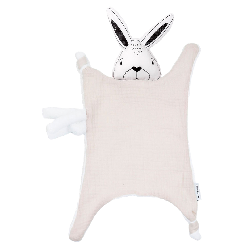 Doudou lange lapin amande